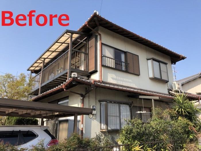 大分市モルタル外壁塗装S様邸工事｜施工前